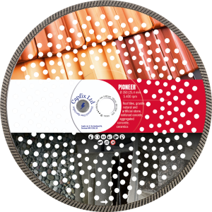 Pioneer Blade by Capfix Ltd cuts hard materials including porcelain, reinforced concrete, natural stone and other hard materials