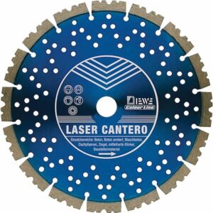 Laser Cantero is a high speed disc for cutting concrete and hard materials.