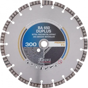 BA 650 Duplus for cutting asphalt, abrasive materials and fresh concrete