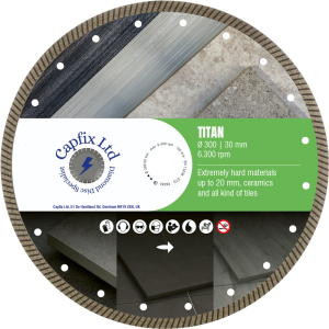 Porcelain Tile Cutting Blade – Titan | Ultra Hard Materials & Clean Finish
