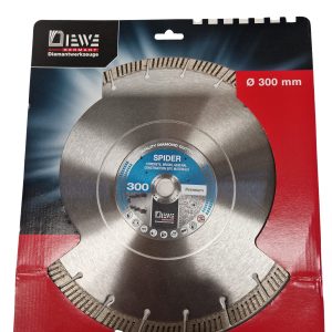 300mm Spider diamond cutting disc, concrete, bricks, general construction materials